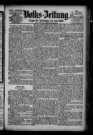Volks-Zeitung on Aug 4, 1881