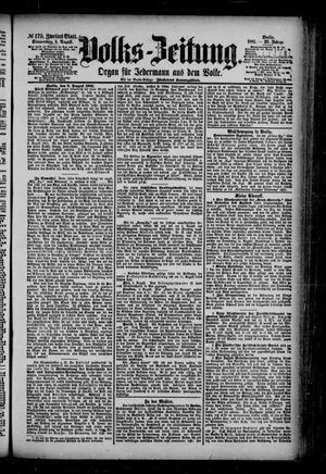 Volks-Zeitung on Aug 4, 1881