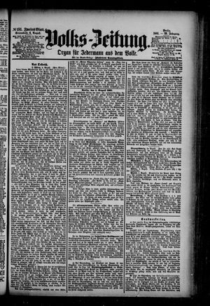 Volks-Zeitung vom 06.08.1881