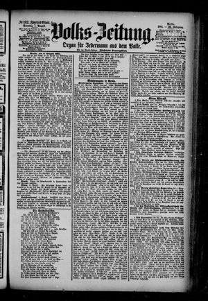 Volks-Zeitung vom 07.08.1881