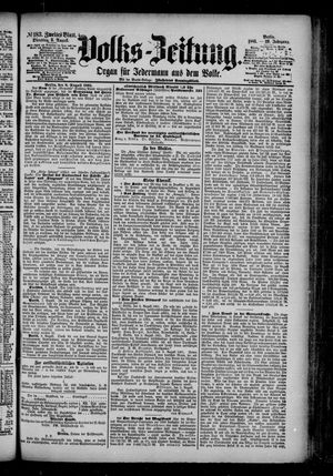 Volks-Zeitung vom 09.08.1881