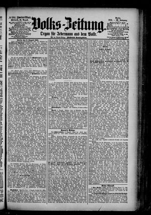 Volks-Zeitung vom 10.08.1881