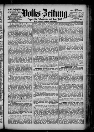 Volks-Zeitung on Aug 11, 1881