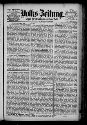 Volks-Zeitung vom 19.08.1881