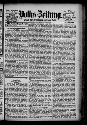 Volks-Zeitung vom 20.08.1881
