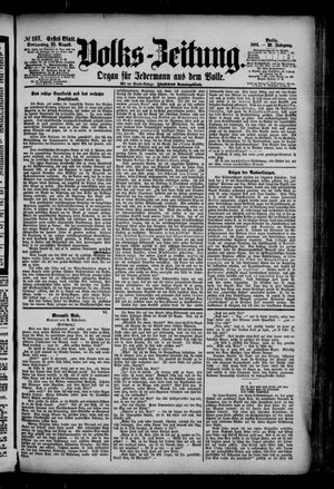 Volks-Zeitung vom 25.08.1881