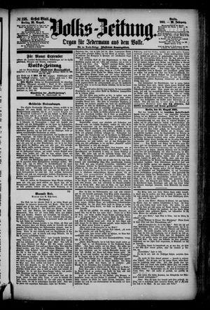 Volks-Zeitung vom 26.08.1881