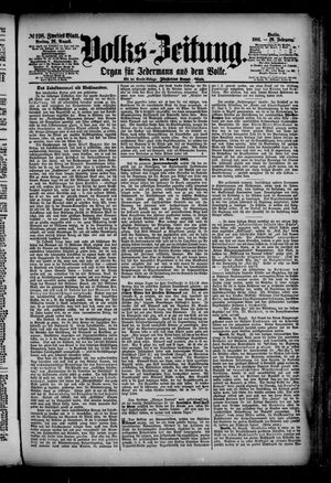 Volks-Zeitung vom 26.08.1881