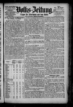 Volks-Zeitung on Aug 27, 1881