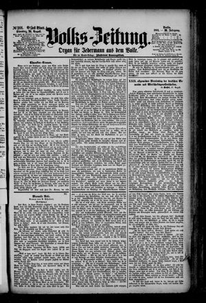 Volks-Zeitung vom 30.08.1881