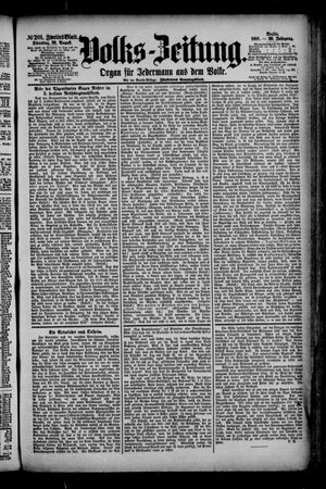 Volks-Zeitung vom 30.08.1881