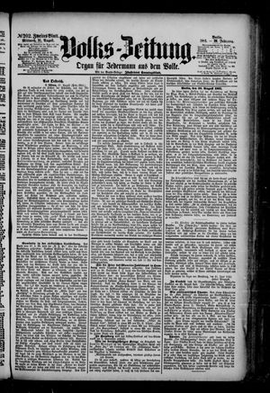 Volks-Zeitung vom 31.08.1881