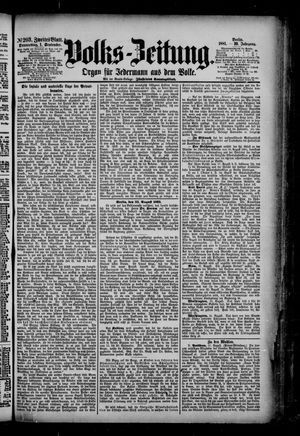 Volks-Zeitung vom 01.09.1881