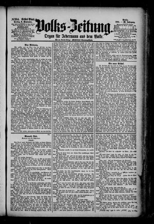 Volks-Zeitung vom 02.09.1881