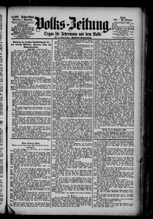 Volks-Zeitung on Sep 7, 1881
