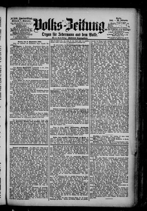 Volks-Zeitung on Sep 7, 1881