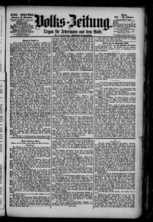 Volks-Zeitung vom 13.09.1881