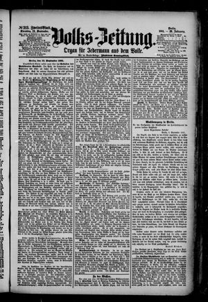 Volks-Zeitung vom 13.09.1881