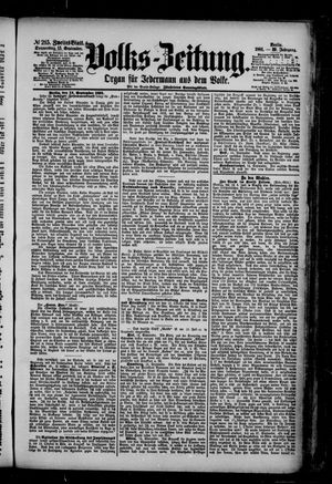 Volks-Zeitung vom 15.09.1881