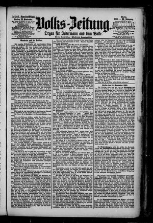 Volks-Zeitung vom 16.09.1881