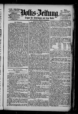 Volks-Zeitung vom 18.09.1881