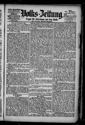 Volks-Zeitung on Sep 20, 1881