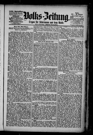 Volks-Zeitung vom 22.09.1881