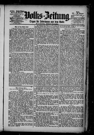 Volks-Zeitung vom 25.09.1881