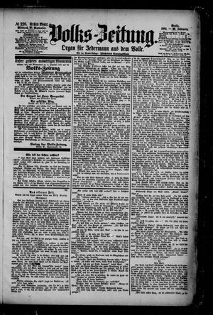 Volks-Zeitung vom 28.09.1881