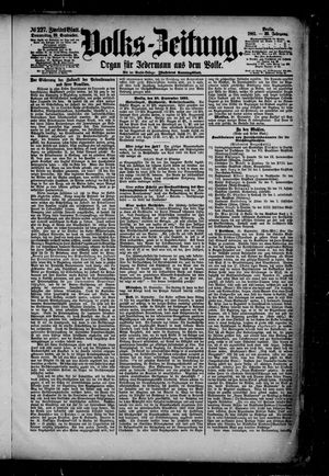 Volks-Zeitung vom 29.09.1881
