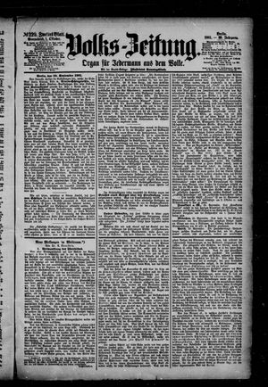 Volks-Zeitung vom 01.10.1881