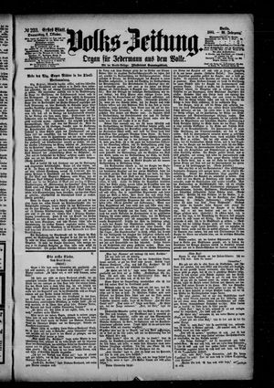 Volks-Zeitung vom 06.10.1881
