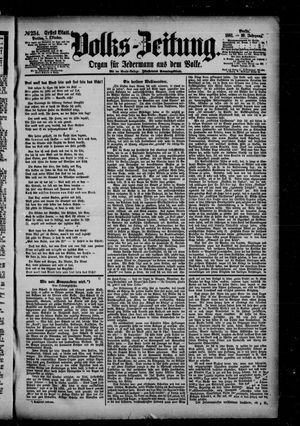 Volks-Zeitung vom 07.10.1881