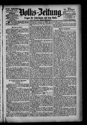 Volks-Zeitung vom 15.10.1881
