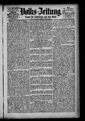 Volks-Zeitung vom 15.10.1881