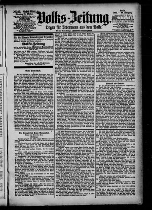 Volks-Zeitung vom 18.10.1881