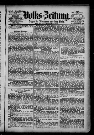 Volks-Zeitung vom 22.10.1881