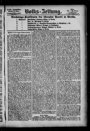 Volks-Zeitung vom 26.10.1881