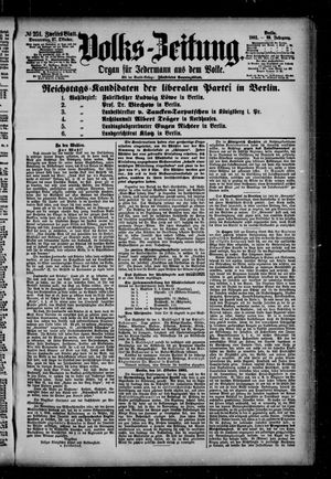 Volks-Zeitung vom 27.10.1881
