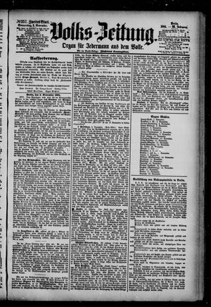 Volks-Zeitung on Nov 3, 1881