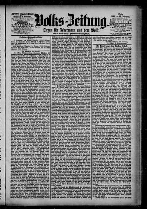 Volks-Zeitung vom 09.11.1881