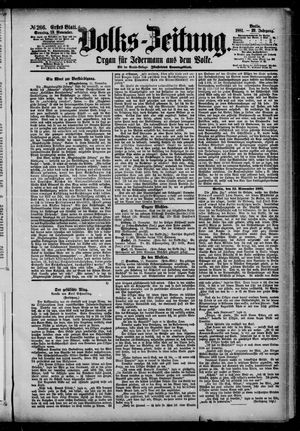 Volks-Zeitung vom 13.11.1881