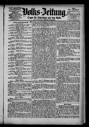 Volks-Zeitung vom 15.11.1881