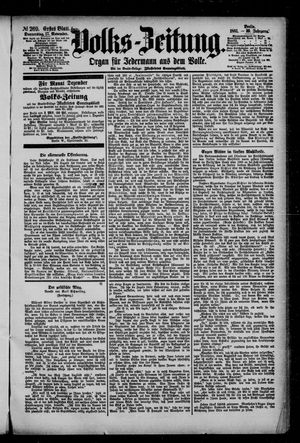 Volks-Zeitung vom 17.11.1881