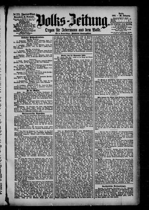 Volks-Zeitung vom 19.11.1881