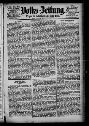 Volks-Zeitung vom 22.11.1881