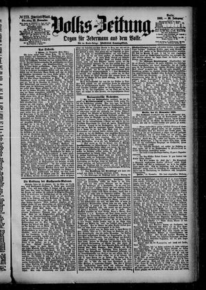 Volks-Zeitung vom 22.11.1881