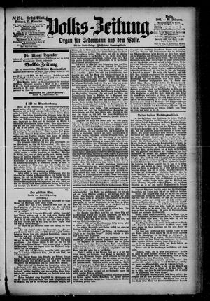 Volks-Zeitung vom 23.11.1881