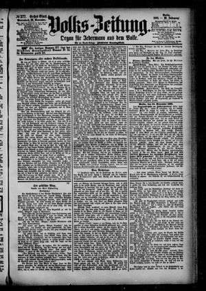 Volks-Zeitung on Nov 26, 1881