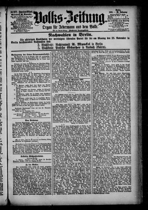Volks-Zeitung on Nov 26, 1881